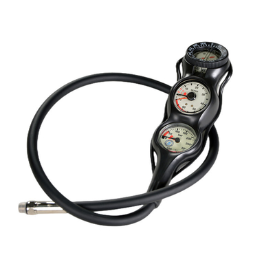 Black Polymer Air Scuba Diving Gauges With Fluorescent Display