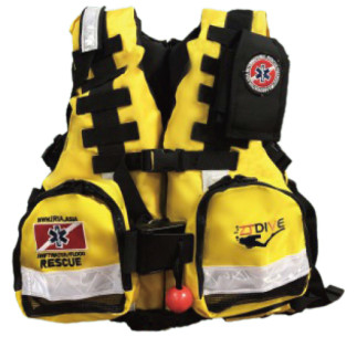 Multipurpose Rescue Life Jacket 150N Buoyancy Yellow Color Durable