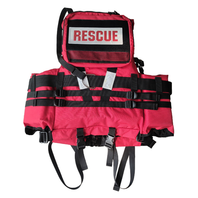 Red EPE Foam Water Rescue Life Vest , Waterproof Type V Rescue PFD