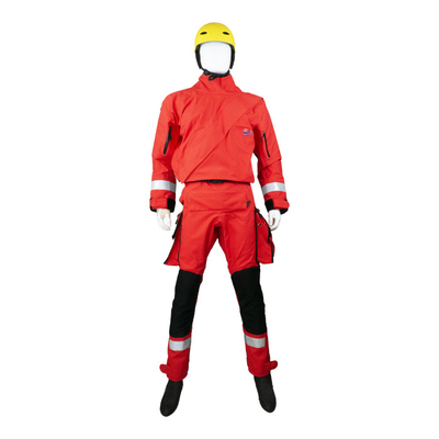 Ergonomic Design Rescue Dry Suit Durable With Reflective Tape