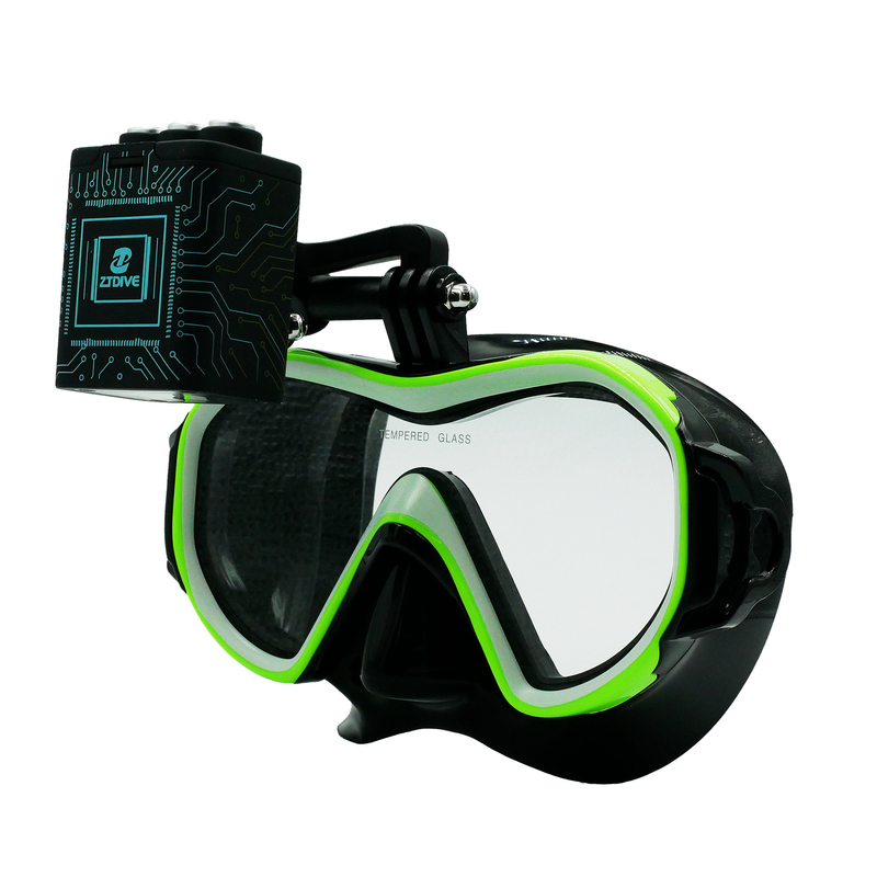 Integrated HUD Scuba Diving Mask Submersible Surface Mirror Instrument Display
