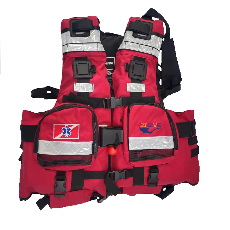 Foam Multifunctional Rescue Life Jacket , Waterproof Swift Water Rescue Life Vest